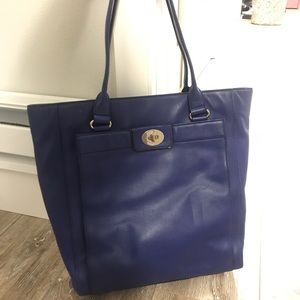 Kate spade navy blue bucket tote bag